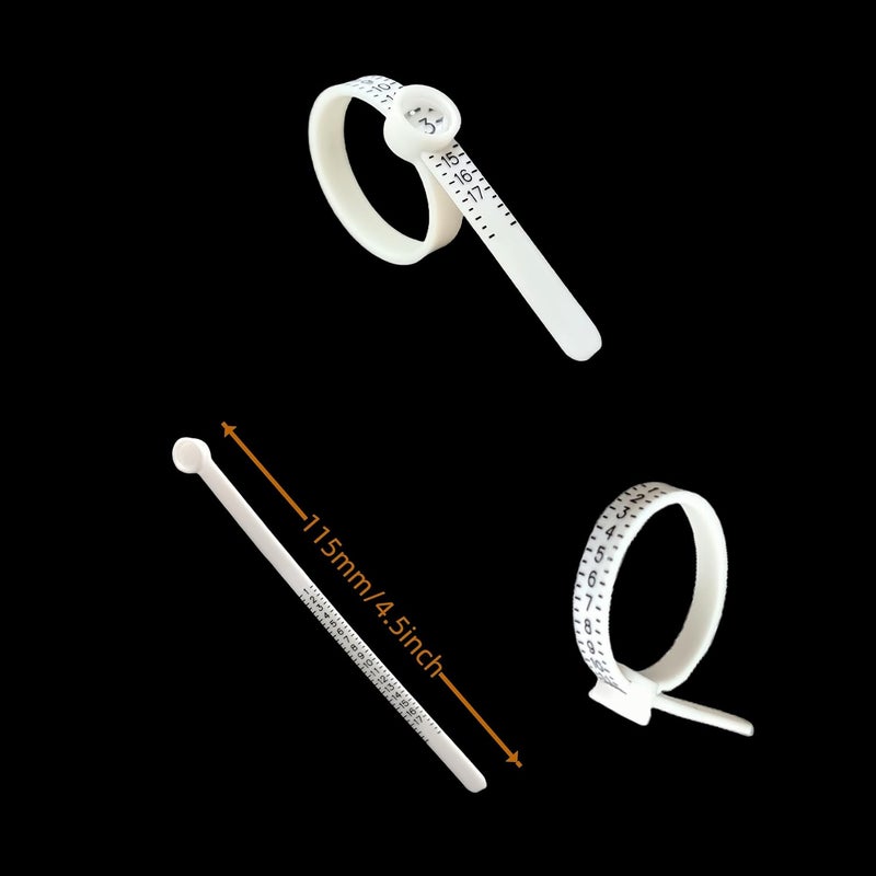 SCIKHEFT Ring Sizer with Magnifier Measuring Tool 1-17 Ring Measurer Flexible Ruler for Men&Women - Image 5